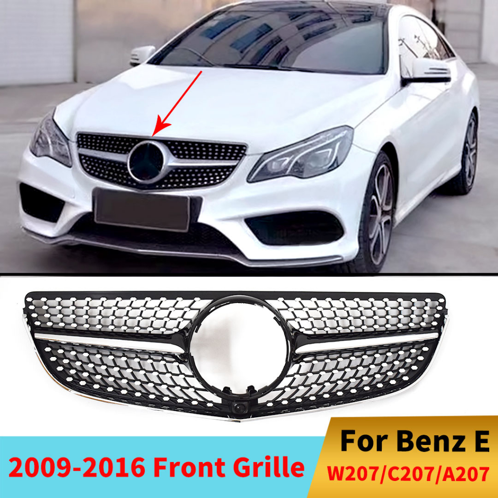 กระจังหน้ากันชนหน้า สําหรับ Mercedes Benz E Coupe C207 A207 W207 2009-2016 E200 E260 E300 E350 E500 