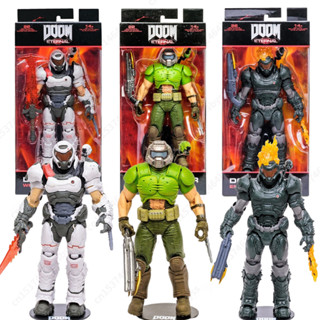 ฟิกเกอร์ McFarlane DOOM Eternal DOOM Slayer Classic Ember Skin สีขาว ของเล่นสะสม ของสะสม