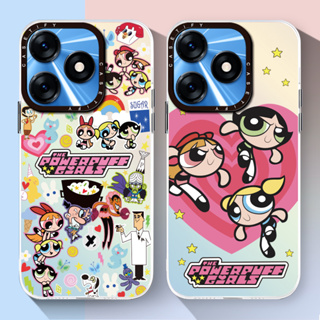 Casetify ของแท้ เคสโทรศัพท์มือถือ ซิลิโคนนิ่ม กันกระแทก กันรอยกล้อง ลาย Powerpuff Girls Tecno Spark 10 Pro 10C 9 8 8C 2023 2020 2021 6 Go