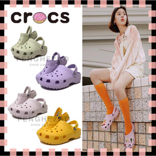 &lt;FzH&gt;Crocs Unisex รองเท้าแตะชายหาด แบบอุดตัน คลาสสิก กลางแจ้ง สะดวกสบาย สําหรับผู้ชาย และผู้หญิง