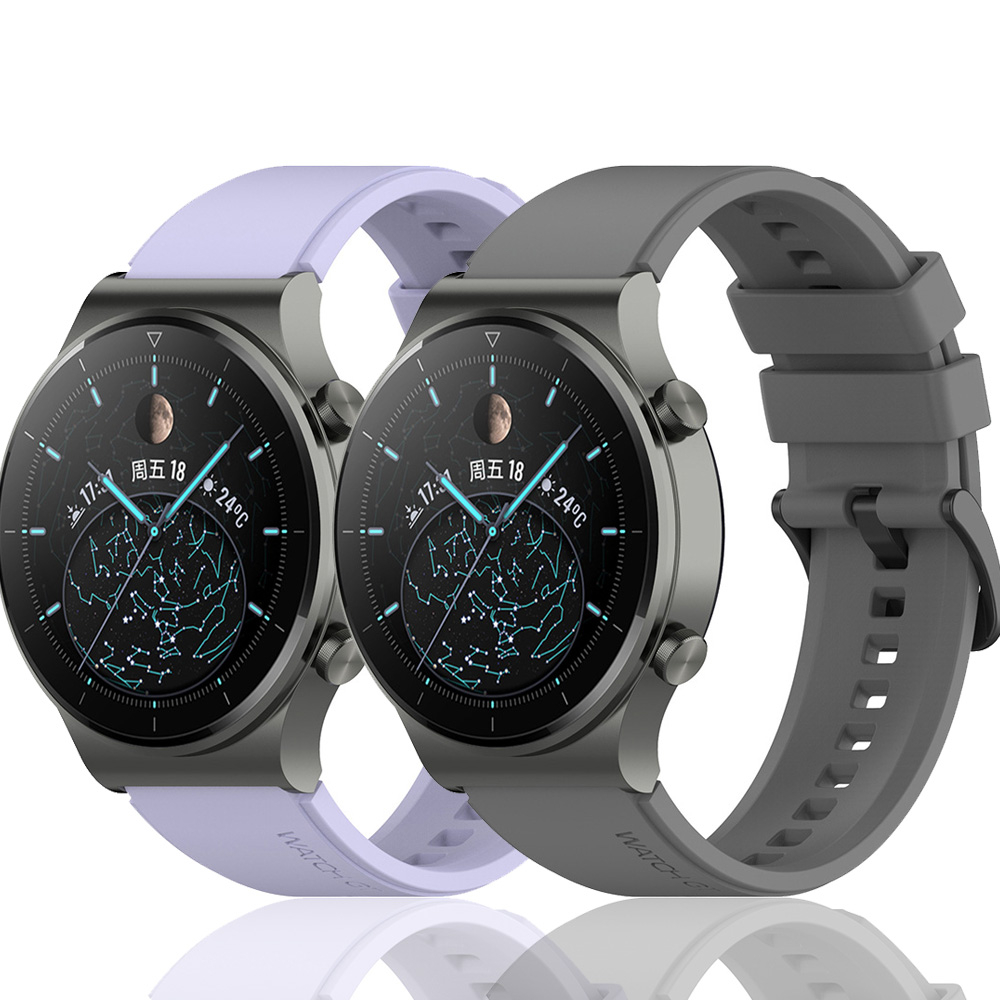 สายนาฬิกาข้อมือซิลิโคน 22 มม. 45 มม. 46 มม. หลากสี สําหรับ Samsung Gear S3 Frontier S3 Samsung galaxy watch3