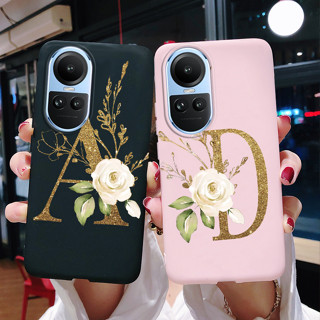 เคสโทรศัพท์มือถือ ซิลิโคนนุ่ม TPU ลายตัวอักษรน่ารัก สําหรับ OPPO Reno 10 Reno 10 Pro 2023 Reno10 10Pro 5G CPH2531 CPH2525