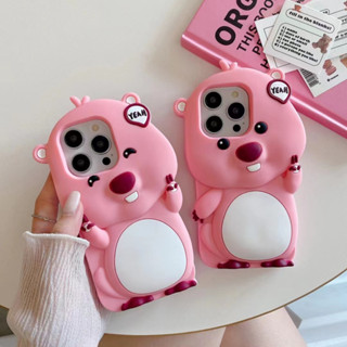 เคสโทรศัพท์มือถือ ซิลิโคนนิ่ม ลายการ์ตูนน่ารัก สามมิติ สําหรับ iPhone14 13 12 11 Pro MAX