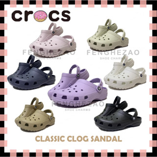 &lt;FzH&gt;Crocs Unisex รองเท้าแตะชายหาด แบบอุดตัน คลาสสิก กลางแจ้ง สะดวกสบาย สําหรับผู้ชาย และผู้หญิง