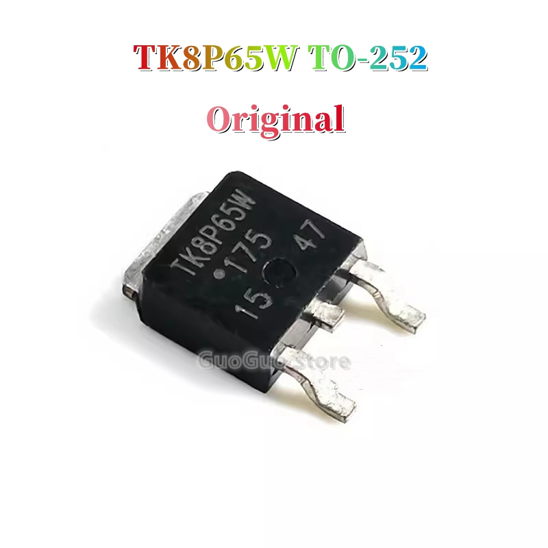 K8P65W 5pcs TK8P65W TO-252 TO252 8A/650V N-channel MOSFET ทรานซิสเตอร์ใหม่ pxb9