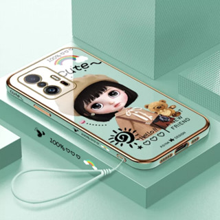 เคสโทรศัพท์มือถือ ลายการ์ตูนเด็กผู้หญิงเบเร่ต์ พร้อมสายคล้อง สําหรับ Xiaomi 9T Xiaomi 9T PRO Xiaomi 10T Xiaomi 10T PRO