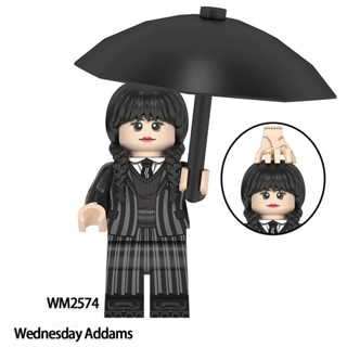 ของเล่นตัวต่อฟิกเกอร์ Wednesday Addams WM2574 WM2575