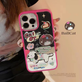 เคสโทรศัพท์มือถือกระจก สีชมพู สําหรับ iPhone 11 12 12pro 12promax 13 13pro 13promax 14 14pro 14promax