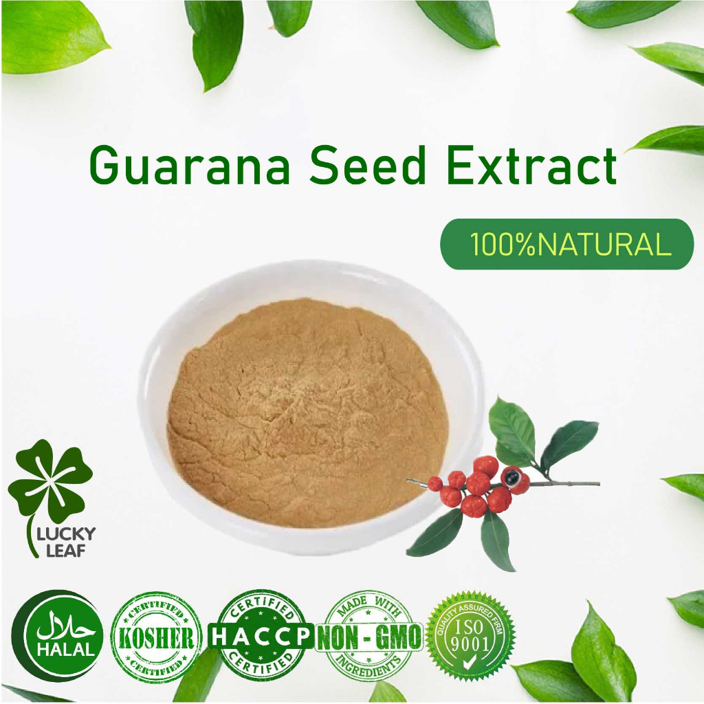 【100g-200g】Serbuk Ekstrak Guarana สารสกัดจากกัวรานา อาหารพลังงาน เพิ่มหน่วยความจํา โคเชอร์ ได้รับการรับรองฮาลาล
