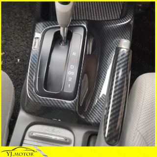 ฝาครอบแผงเกียร์ คาร์บอนไฟเบอร์ ABS สําหรับ 2012-2015 Honda Civic FB 9th Civic