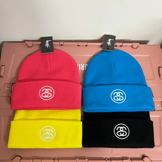 Stussy หมวกถัก 4 สี สําหรับผู้ชาย และผู้หญิง กลางแจ้ง