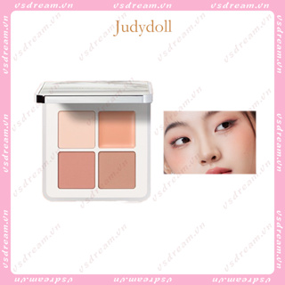 Judydoll Judydoll บลัชออนพาเลท สี่สี ครีม บลัชออน สีชมพูนม สีม่วง มือใหม่ นักเรียน แป้งละเอียดอ่อน เนียนนุ่ม