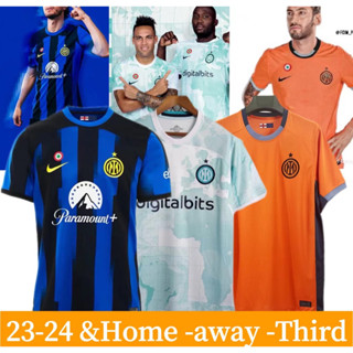 เสื้อกีฬาแขนสั้น ลายทีมชาติฟุตบอล Inter Milan 23-24 24 ชั่วโมง ชุดเหย้า