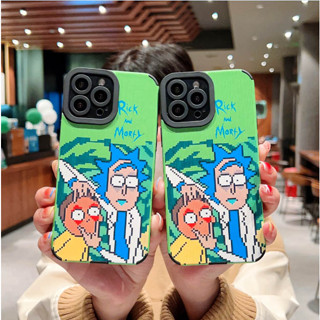 เคสโทรศัพท์มือถือ กันกระแทก ลายการ์ตูน rick morty น่ารัก สําหรับ iPhone 12 12 pro 12 pro max 13 13 pro 13 pro max 14 14 plus 14 pro 14 pro max