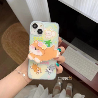 เคสโทรศัพท์มือถือ Tpu แบบนิ่ม พิมพ์ลายคอร์กี้ สําหรับ iPhone 14 14promax 14pro 13pro 13promax 12pro 11