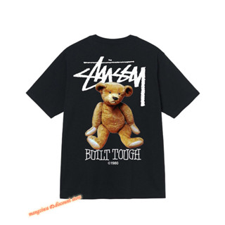 STUSSY เสื้อยืด ทรงหลวม สไตล์เกาหลี สําหรับทุกเพศ