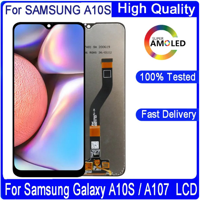 6.2 "LCD สําหรับ Samsung galaxy A10s A107/DS A107F A107FD A107M จอแสดงผล LCD Touch Screen Digitizer 