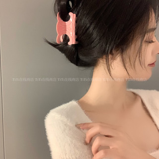 รุ่นสามมิติ ~ กรดอะซิติก ใหม่ คว้าคลิป แฟชั่นย้อนยุค กระดองเต่า สีขาว หอยหลัง ผม จับ เครื่องประดับผม ฝรั่งเศส