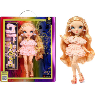 Rainbow High Victoria- Light Pink Fashion Doll and Freckles from Head to Toe. Fashionable Outfit &amp; 10+ Colorful Play Accessories Rainbow High Victoria- ตุ๊กตาแฟชั่น สีชมพูอ่อน และฝ้ากระ จากหัวจรดเท้า ชุดเครื่องแต่งกายแฟชั่น สีสันสดใส 10+