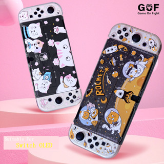 Nintendo Switch OLED เคสคริสตัลนิ่ม NS OLED เคสแข็ง PC + TPU เคสซิลิโคน Kirby