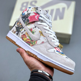 รองเท้าสเก็ตบอร์ด Supreme x Dunk SB High "Rammellzee" FD8779-100