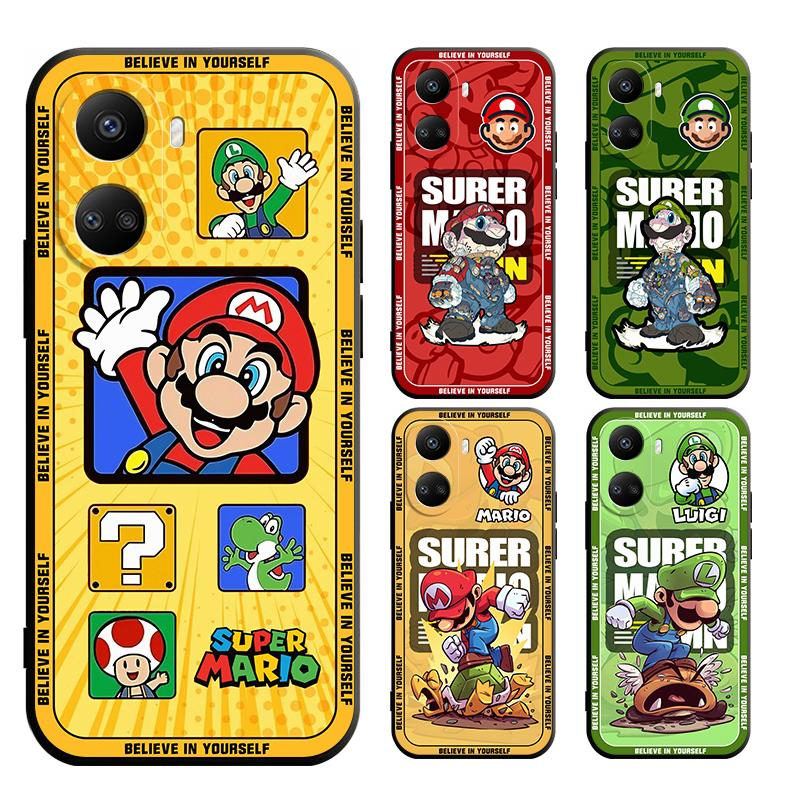 เคส huawei nova 12i 12s Y72 Y90 11 11i 8i P40 P30 2 4E plus lite โทรศัพท์มือถือแบบนิ่ม ลาย Mario lui