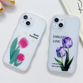 เคส OPPO a78 a17 a17k a77 a77s a57 2022 Reno8z Reno8 Reno7z Reno7 A15 A96 A12 A9 2020 a96 A76 A55 A74 A5S A3S A15s A94 A16 A53 A9 A5 2020 A54 A7 A31 A92 A33 A36 Reno4 Reno5 Reno6z เคส OPPO cute couple tulips เคสโทรศัพท์มือถือ