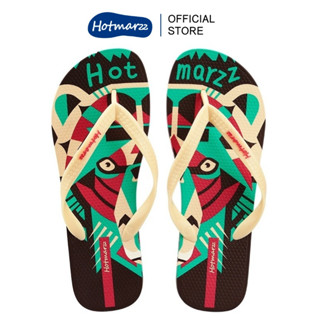 Hotmarzz รองเท้าแตะผู้ชาย สัตว์เรขาคณิต HM0857