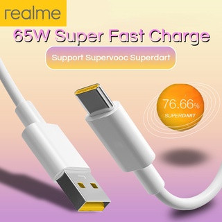 【จัดส่งกรุงเทพ】Realme 65W Super Fast Charge Cable สายชาร์จ USB-C สําหรับ Realme Gt Narzo 30a 20pro X50 Pro 5g X7 Xt X2 6.5a OPPO 6A