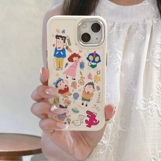 เคสโทรศัพท์มือถือ ลายการ์ตูนชินจัง สไตล์เกาหลี ญี่ปุ่น รวมทุกอย่าง สําหรับ iPhone14 13 12 11 Pro MAX