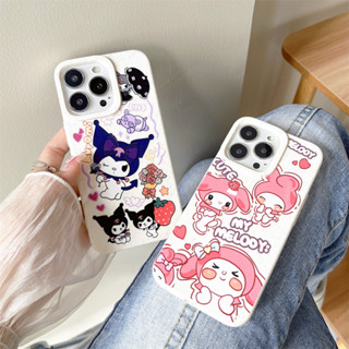 เคสโทรศัพท์มือถือ ลายเมโลดี้ สีชมพู สําหรับ iPhone15 ProMax 14ProMax 13 iPhone11 12 ProMax XS Max