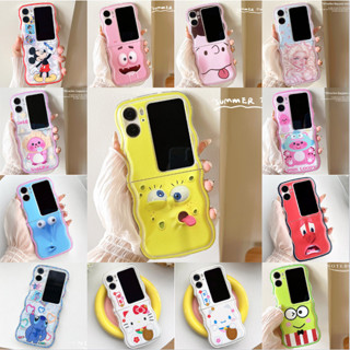 เคสโทรศัพท์มือถือ ฝาพับ กันกระแทก ลายการ์ตูนสพันจ์บ็อบ 3D สําหรับ OPPO Find N2 SquarePants