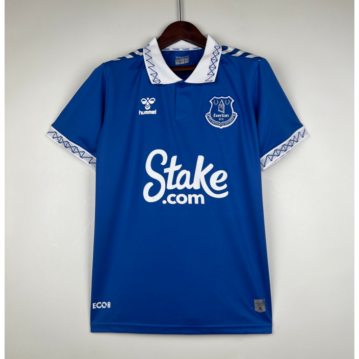S-4xl 23-24 Everton Home Fan Version Jersey เสื ้ อฟุตบอล