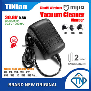 อะแดปเตอร์ชาร์จ 30.8V 0.8A 30.5V 1A AC DC สําหรับเครื่องดูดฝุ่นไร้สาย Xiaomi 1C Dreame V8 V9 V10 V11 V12 V9B V16 K10 Pro T10 T20 G9 G10 MIJIA