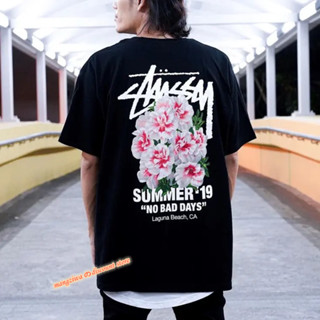 เสื้อยืด ขนาดใหญ่ ลาย stussy แฟชั่นคู่รัก สําหรับชาย และหญิง