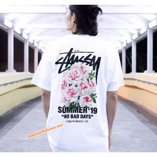 เสื้อยืด ขนาดใหญ่ ลาย stussy แฟชั่นคู่รัก สําหรับชาย และหญิง