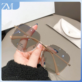 【ZM Glasses】แว่นตา กรอบขนาดใหญ่ ป้องกันแสงสีฟ้า น้ําหนักเบา สไตล์เกาหลี ดูดี แฟชั่นชายหาดย้อนยุค 046