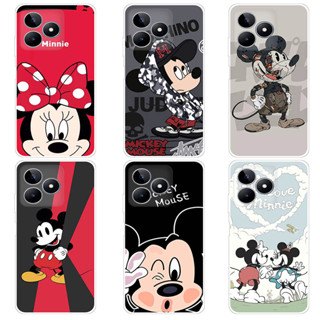 เคส OPPO Realme C53 Narzo N53 Case การ์ตูน Mickey Minnie เคสซิลิโคน Soft TPU โทรศัพท์มือถือ Back เคส