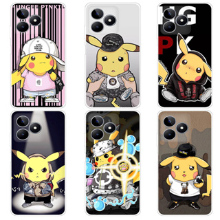 เคส OPPO Realme C53 Narzo N53 Case การ์ตูน Pokemon Pikachu เคสซิลิโคน Soft TPU โทรศัพท์มือถือ Back เคส