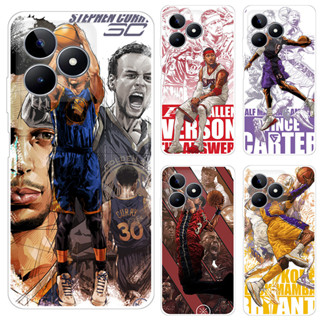 เคส OPPO Realme C53 Narzo N53 Case การ์ตูน Basketball Star Soft TPU เคสซิลิโคน โทรศัพท์มือถือ เคส