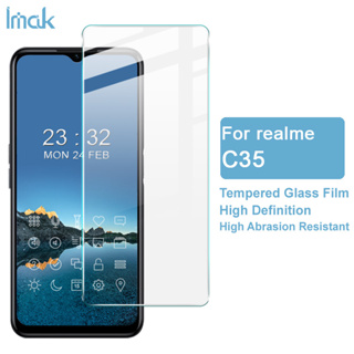 Imak Realme C35 ฟิล์มกระจกนิรภัยใส 9H OPPO ฟิล์มกันรอยหน้าจอโทรศัพท์มือถือ ป้องกันการระเบิด Screen Protector Film