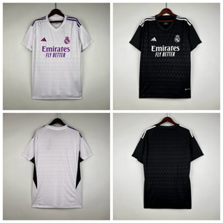 เสื้อกีฬาแขนสั้น ลายทีมฟุตบอล Real Madrid 2023-24 ชุดเหย้า