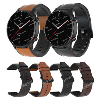 สายนาฬิกาข้อมือหนัง และซิลิโคน 22 20 มม. สําหรับ Garmin vivomove HR sport 3 4 3 music Forerunner 265 255 SQ