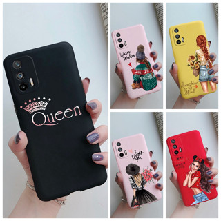 เคสโทรศัพท์ ซิลิโคนนิ่ม ผิวด้าน กันกระแทก ลายเด็กผู้หญิง แฟชั่น สําหรับ Realme GT 5G Q3 Pro 5G GT Neo GT Neo2T