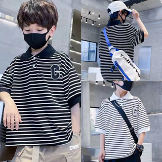 ✨✨【พร้อมส่ง】เสื้อยืดโปโล แขนสั้น ลําลอง สําหรับเด็กผู้ชาย อายุ 3-12 ปี