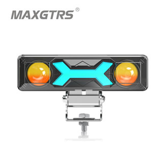 Maxgtrs ไฟตัดหมอก LED โปรเจคเตอร์เลนส์ สว่างมาก ขนาดเล็ก สําหรับรถจักรยานยนต์ ATV DC 8-80V