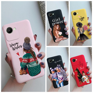 เคสโทรศัพท์ ซิลิโคนนิ่ม ลายเด็กผู้หญิง แฟชั่น สําหรับ Realme C30 C30S Realme C30 C30S