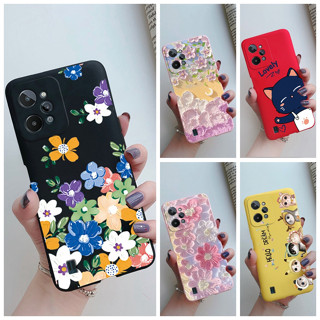 เคสโทรศัพท์มือถือ TPU แบบนิ่ม ลายดอกไม้ สีสันสดใส สําหรับ Realme C31 RMX3501