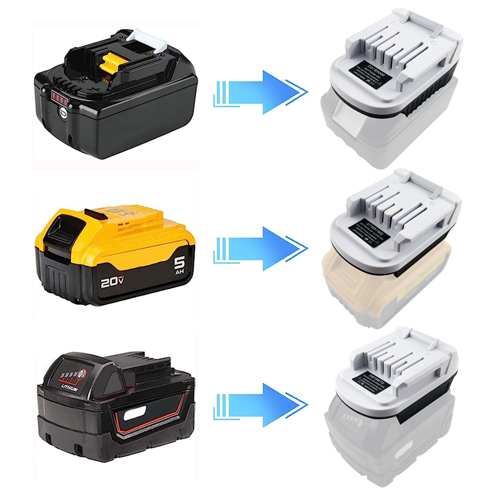 อะแดปเตอร์แบตเตอรี่สําหรับแบตเตอรี่ Makita/Dewalt/Bosch/Milkwaukee แบตเตอรี่ลิเธียมไอออน 18V แปลงเป็นแบตเตอรี่ Makita G series