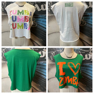 Zumba zumba ZW เสื้อแขนสั้น ผ้าฝ้าย สําหรับผู้หญิง